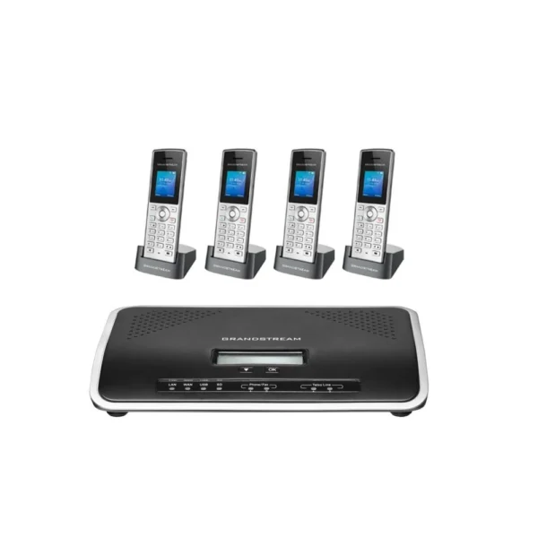 نظام اتصالات متكامل ومرن سنترال جراند ستريم UCM6301A مع 4 هواتف لاسلكية WP810