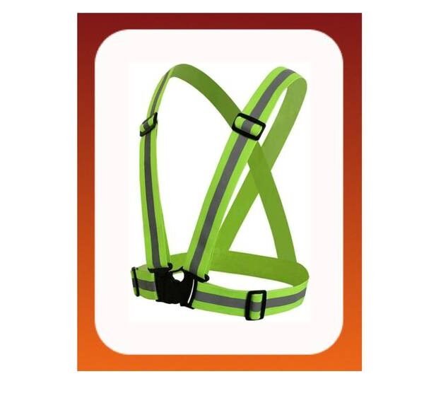 حزام أمان عاكس لركوب الدراجات والركض ، عاكس للضوء