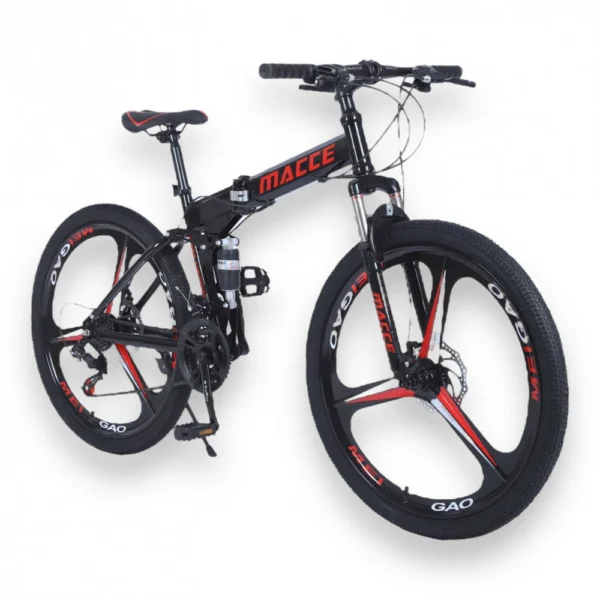 دراجة هوائية قابلة للطي هجين لون اسود جنط نجمة