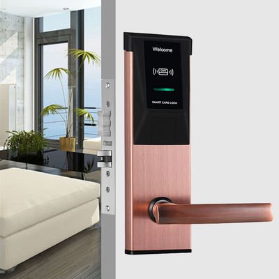 دائم الفولاذ المقاوم للصدأ فندق قفل الباب الرقمي RFID مع بطاقة الوصول للفندق
