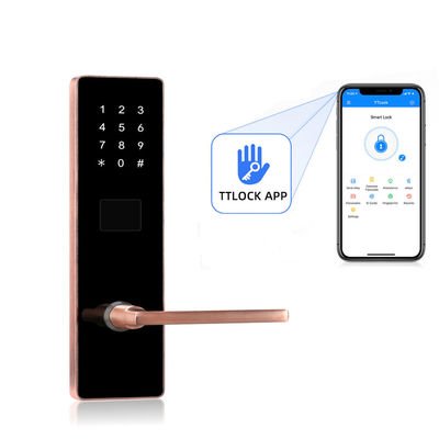 ألوان متعددة لوحة مفاتيح رقمية اختيارية شقة قفل باب ذكي مع تطبيق ذكي