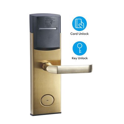أقفال باب فندق RFID المخفية الإلكترونية 6 فولت بطاريات ANSI Mortise 4xAA