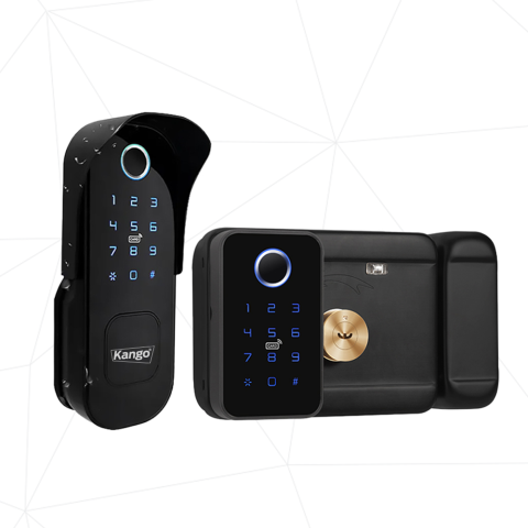 قفل باب ذكي بصمة مزدوجة