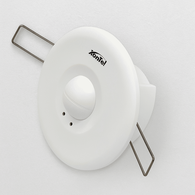 يُعد مستشعر الحركة LS-100 من Zontel الخيار الأمثل للتحكم التلقائي بالإضاءة في المساحات الداخلية مثل الحمامات