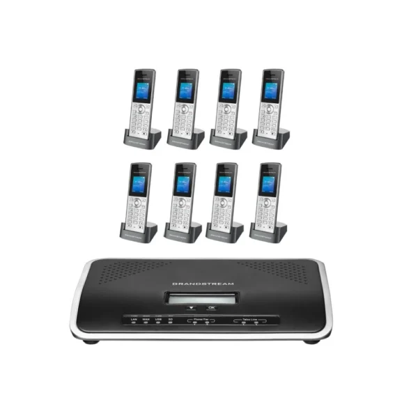 سنترال جراند ستريم UCM6301A مع 8 هواتف لاسلكية WP810، لتحسين أداء عملك وتسهيل تواصل فريقك