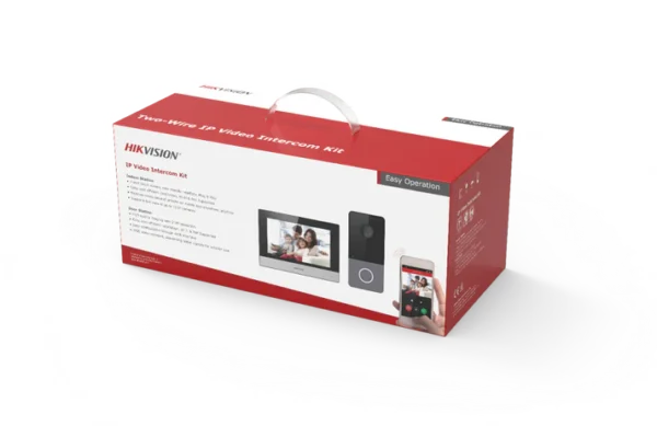 ⁦انتركوم IP واي فاي | مع جرس بكاميرا ملونة | هايكفيجن DS-KIS603-P⁩ - الصورة ⁦2⁩