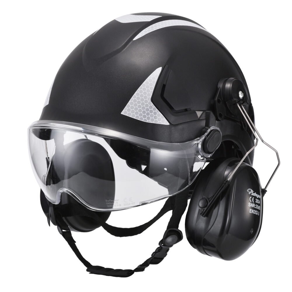 Baseball Design Safety Cap WH001 Black