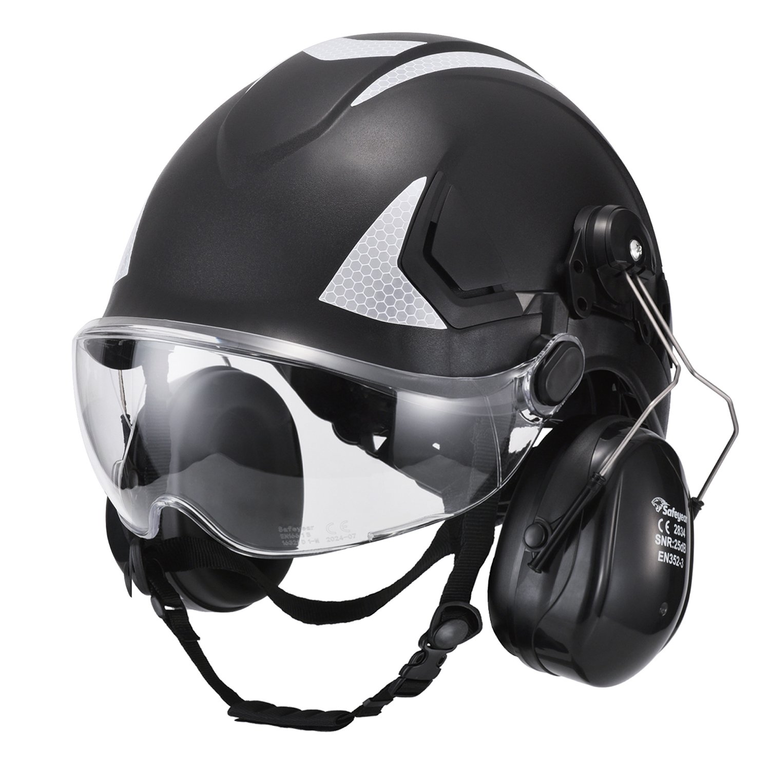 Baseball Design Safety Cap WH001 Black