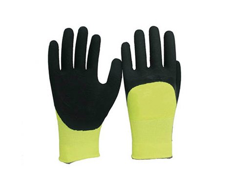 قفازات عمل مطلية ومقاومة للانزلاق - Latex Coated Work Gloves