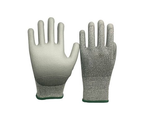 قفازات عمل مطلية ومقاومة للانزلاق - PU Coated Gloves