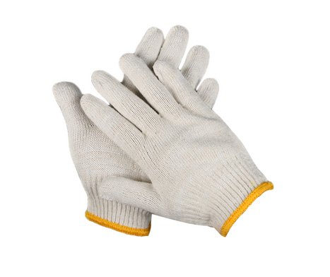 قفازات قطنية للعمل - Cotton Safety Gloves