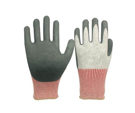قفازات عمل مطلية ومقاومة للانزلاق - Nitrile Dipped Gloves