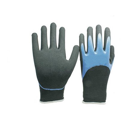 قفازات عمل مطلية ومقاومة للانزلاق - Nitrile Coated Gloves