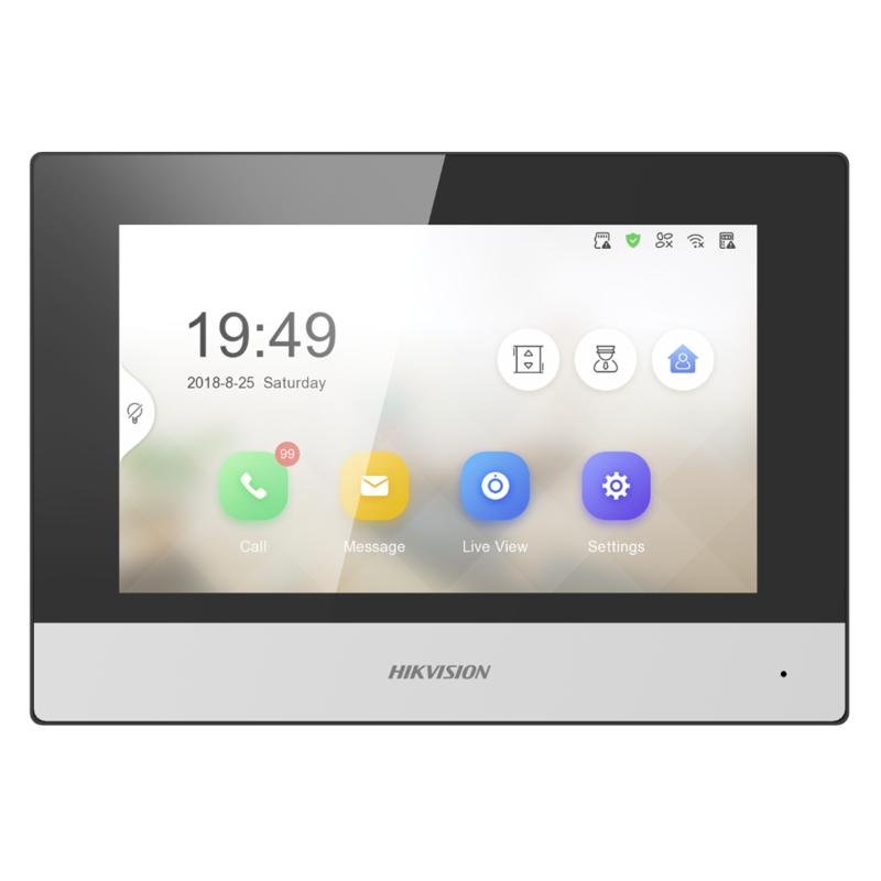 إنتركم مرئي هيكفيجن DS-KH6320-TE1 8-ch PoE LCD TFT