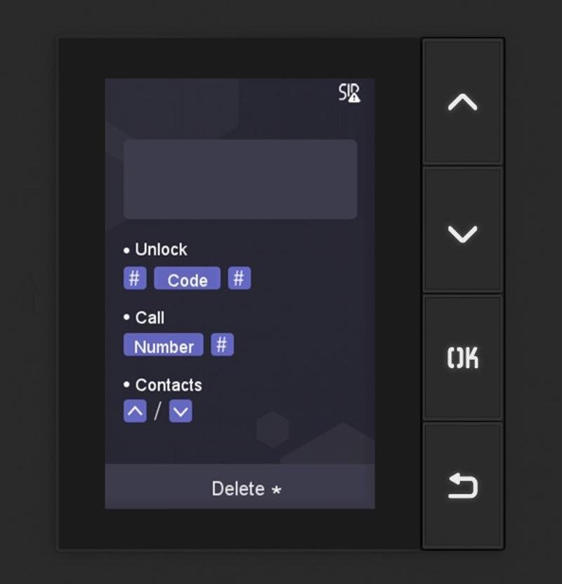إنتركم مرئي هيكفيجن DS-KD-DIS LCD