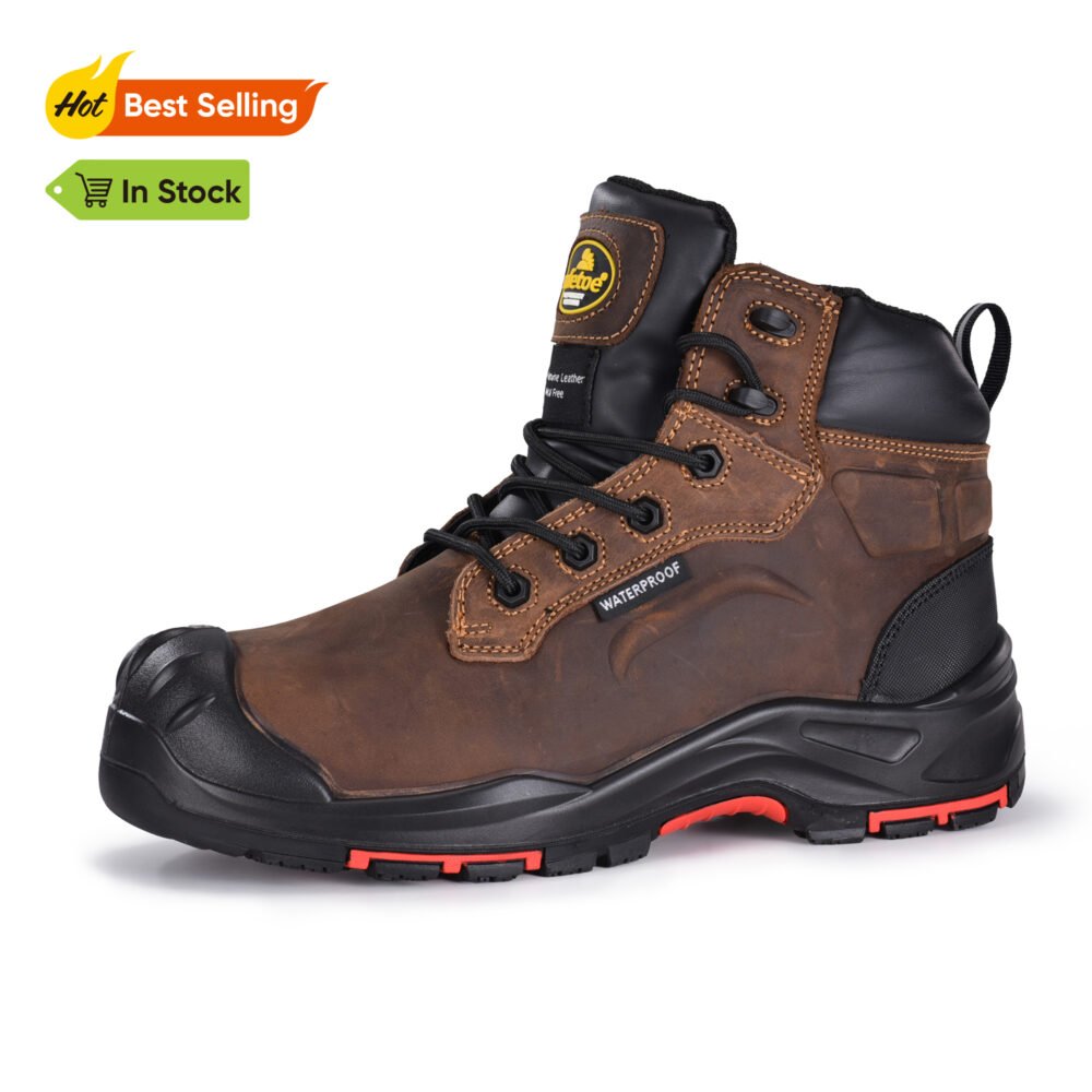 Metal-Free Oil & Gas Safety Work Boots – Slip-Resistant & Certified Protection M-8552