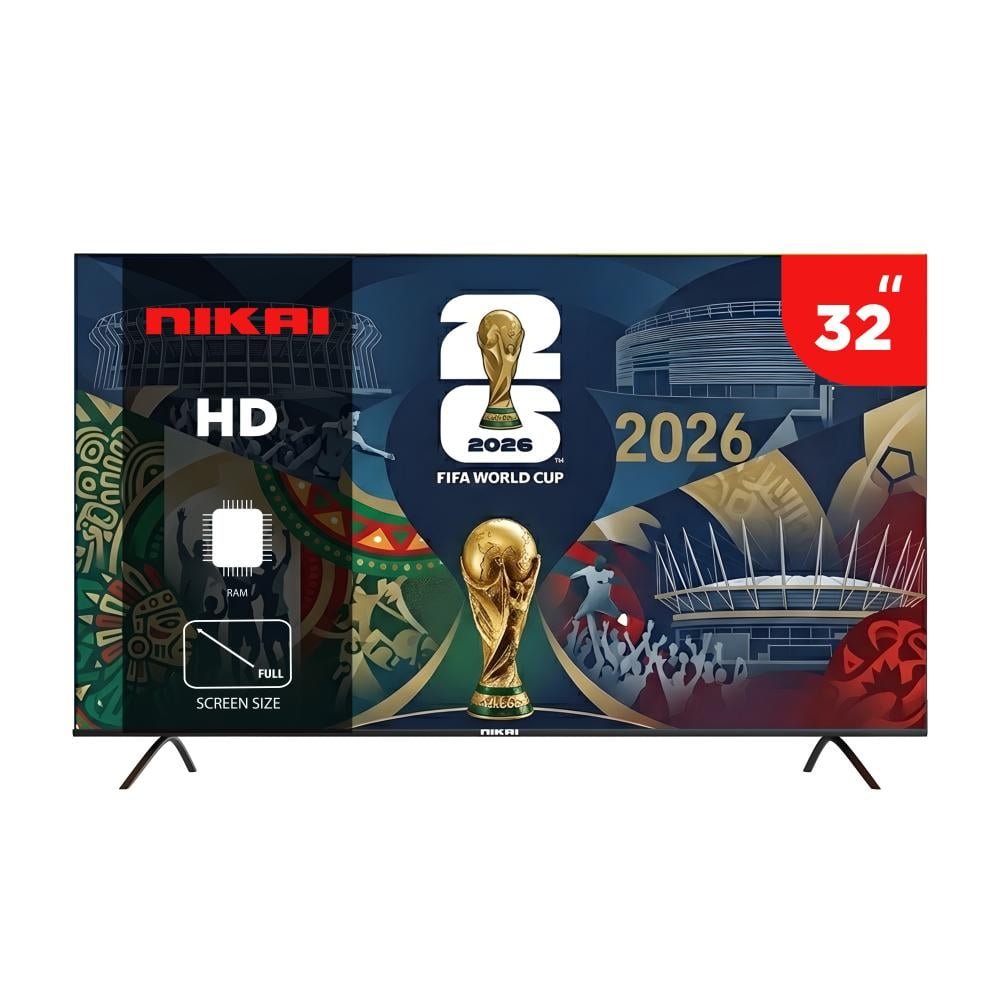 شاشة نيكاي 32 بوصة 4K سمارت موديل NTV3200SLED