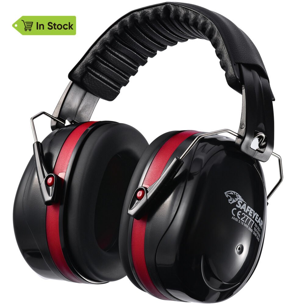 Ready Stock ABS Protective Ear Muffs EM-5002 Red